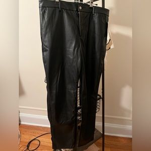 The limited size 12 faux leather pants, NWT size 12